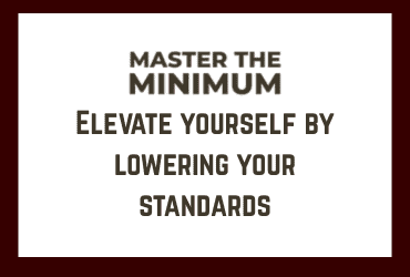 master the minimum build and bail master the minimum build and bail