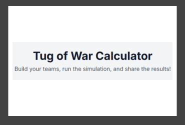 tug of war calculator build and bail tug of war calculator build and bail