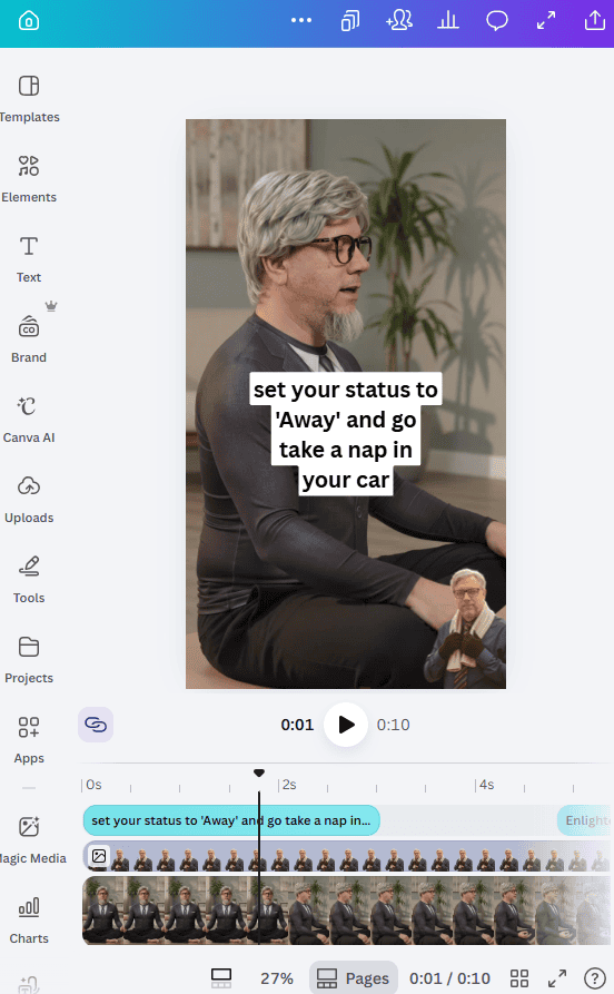desmond video in canva build and bail