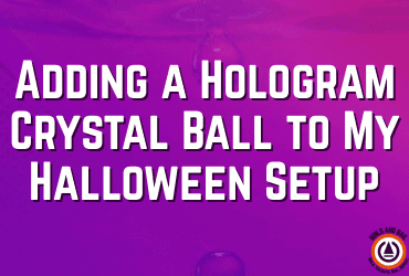 adding a hologram crystal ball to my halloween setup (and filling it with my own ghosts) build and bail
